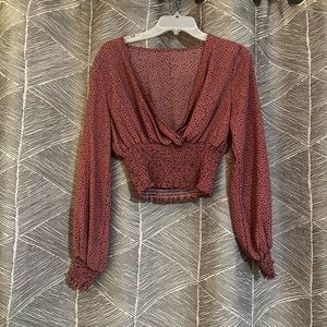 💙 V neck crop top